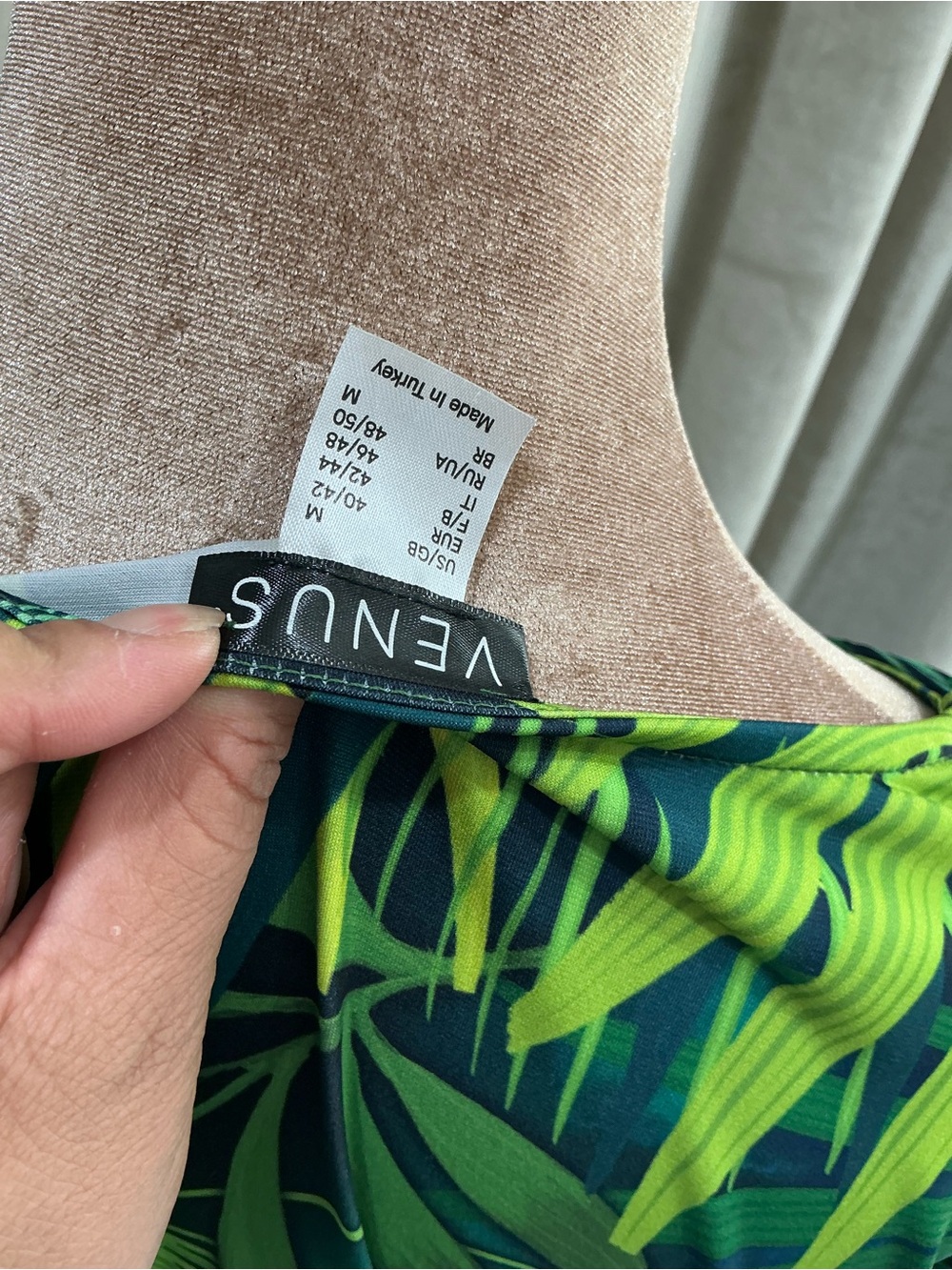 VENUS Green Tropical Leaf Wrap Maxi Dress - Picture 7 of 7